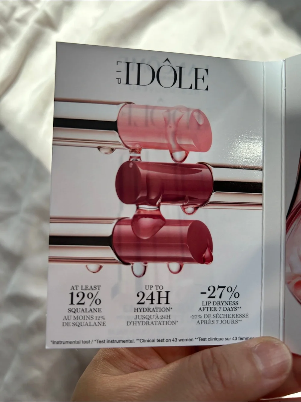 Lancome Idole lip samplers